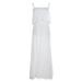 Summer Women's Causal Off Shoulder Adjustable Spaghetti Strap Ruffle Maxi Dress