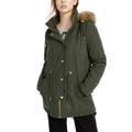 Celebrity Pink Juniorsâ€™ Faux-Fur Trim Hooded Parka Coats â€“ Green, Medium