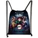 Cyan oak Anime Demon Slayer Kimetsu no Yaiba Sackpack Drawstring Bags Gymsack Sport String Bag Backpack