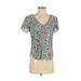 Pre-Owned Maeve by Anthropologie Women's Size 0 Short Sleeve Blouse
