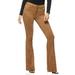 Sofia Jeans by Sofia Vergara Womenâ€™s Melisa High Rise Faux Suede Flare Jeans