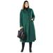 Jessica London Women's Plus Size Full Length Wool Blend Coat