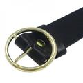 punk belt Round Metal Circle Belts Hot Designer Brand Punk O Ring leather belts for women