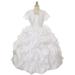 Rain Kids White Silk Taffeta Pick Up Special Occasion Dress Girl 2T-20