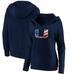 Miami Hurricanes Fanatics Branded Women's Banner Wave Pullover Hoodie - Navy