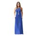 New Women's Casual Crewneck Solid Color Sleeveless Pocket Maxi Dress Fashion Dresses Pocket Sexy Long Dress