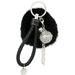âœª Cute Faux Rabbit Fur Ball Pompom Pendant Keychain Braided Rope Keychain Car Key Ring Cute Toy Gifts Handbag Pendant