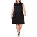 Betsey Johnson Womens Plus Embellished Sleeveless Shift Dress