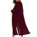 Women Long Cardigan Plus Size Thick Kimono Long Sleeve Sweater Loose Asymmetrical Hem Women Outerwear