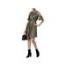 MICHAEL Michael Kors Womens Cold Shoulder Metallic Cocktail Dress