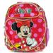 Minnie Mouse Girls 12 Canvas School Backpack-Red