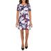 French Connection Womens Eleanor Mini Floral Cocktail Dress