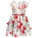 Sweet Kids Girls Off-White Rose Chiffon Petal Easter Dress