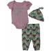 Infant Girls Namaste In My Crib Bodysuit Beanie & Leggings 3-PC Outfit