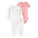 Child of Mine by Carter's Baby Girl Take Me Home Cardigan, Bodysuit & Pants, 3-Piece Outfit Set