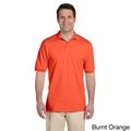 Jerzees Men's 50/50 SpotShield Cotton and Polyester Jersey Polo Shirt Burnt Orange L