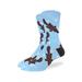 Good Luck Sock Men's Platypus Socks - Blue, Adult Shoe Size 7-12