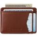 Alpine Swiss Mens RFID Safe Front Pocket Wallet Smooth Leather Slim Card Holder
