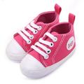 Baby Kids Canvas Sneakers Boy Girl Soft Sole Crib hoes Infant Toddler Non-Slip Pre-Walker Shoes 0-18 Months