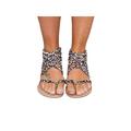 Colisha Women Strappy Gladiator Sandals Thong Flip Flops Flats Open Toe Casual Shoes