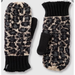 Isotoner Women's Leopard Mitten - Gray One Size