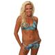 Women's Blue True Timber Halter Top & Hot Shorts Swimwear