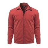 FashionOutfit Men's Solid Classic Golf Long Sleeves Zipper Closure Thin Layer Jacket