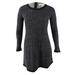 MICHAEL Michael Kors Women's Leopard-Print Dresss (L, Black)