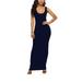 Women 's Tank Bodycon Dress Slim U Neck Bodycon Midi Cocktail Beach Evening Party Dresses