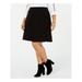 TOMMY HILFIGER Womens Black Sweater Above The Knee A-Line Skirt Plus Size: 0X