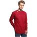Daxton Premium Texas Men Long Sleeves T Shirt Ultra Soft Medium Weight Cotton, Red Tee White Letters 2XL