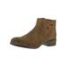 Naughty Monkey Womens The Bridge Suede Block Heel Booties