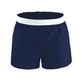 Soffe Big Girl's V-Notch Legs Exposed Elastic Waist Knit Short, Style B037