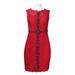 Adrianna Papell Women's Sleeveless Embellished Lace Dress