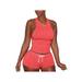 2 Piece Short Workout Sets for Women Racerback Sport Tank Textured Butt Lifting Shorts with Drawstring Active Tracksuits