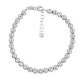 Shop LC 10K White Gold Women Vicenza Italian Collection Bracelet Jewelry Size 7"