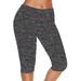 Women's Active Basics Bike Shorts Casual Athletic Works Yoga Cycling Shorts Sport Fitness Knee Length Pants Sweatpants Bottoms