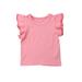 FOCUSNORM Infant Toddler Baby Girl Top Basic Plain Ruffle T-Shirt Blouse Clothes