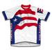 Puerto Rico Flag Short Sleeve Cycling Jersey for Women - Size XL