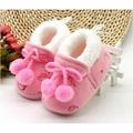 Puloru Cute non-slip winter warm baby girl slippers snow boots casual shoes