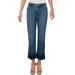 Jessica Simpson Womens Arrow Denim Distressed Straight Leg Jeans