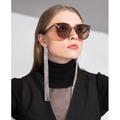 Cyxus Polarized Oversized Sunglasses for Woman/Girl UV400 Anti Glare Reflection Tea Brown