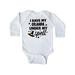 Inktastic I Have My Granpa Under My Spell with Cute Witch Hat Infant Long Sleeve Bodysuit Unisex