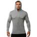 Avamo Mens Long Sleeve Muscle T-Shirts Hooded Tops Boys Gym Jogging Running Hoodies Pullover Workout Jogger Hooded Sweatshirt