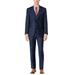 Calvin Klein Mens Tonal Windowpane Two Button Formal Suit