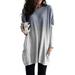 Plus Size Casual Long Sleeve Tunic Blouse Tops For Women Autumn Long Pullover Jumper Pocket Sweatshirt Tee Tops Ladies Kaftan Tunic Long Tops Shirt Size S-5XL