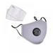 Reusable Cotton Mouth Face Mask Cover Respirator Anti-Dust with PM2.5 Breathing Valve Filter