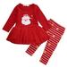 Christmas Newborn Infant Baby Boy Girl Clothes Newborn Infant Baby Kid Girls Santa Tops Skirt Pants Leggings Outfits