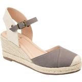 Women's Journee Collection Ashlyn Espadrille Wedge Closed Toe Sandal