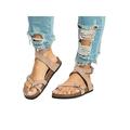 Woobling Womens Summer Flip Flops Sandal Flat Casual Shoes Size
